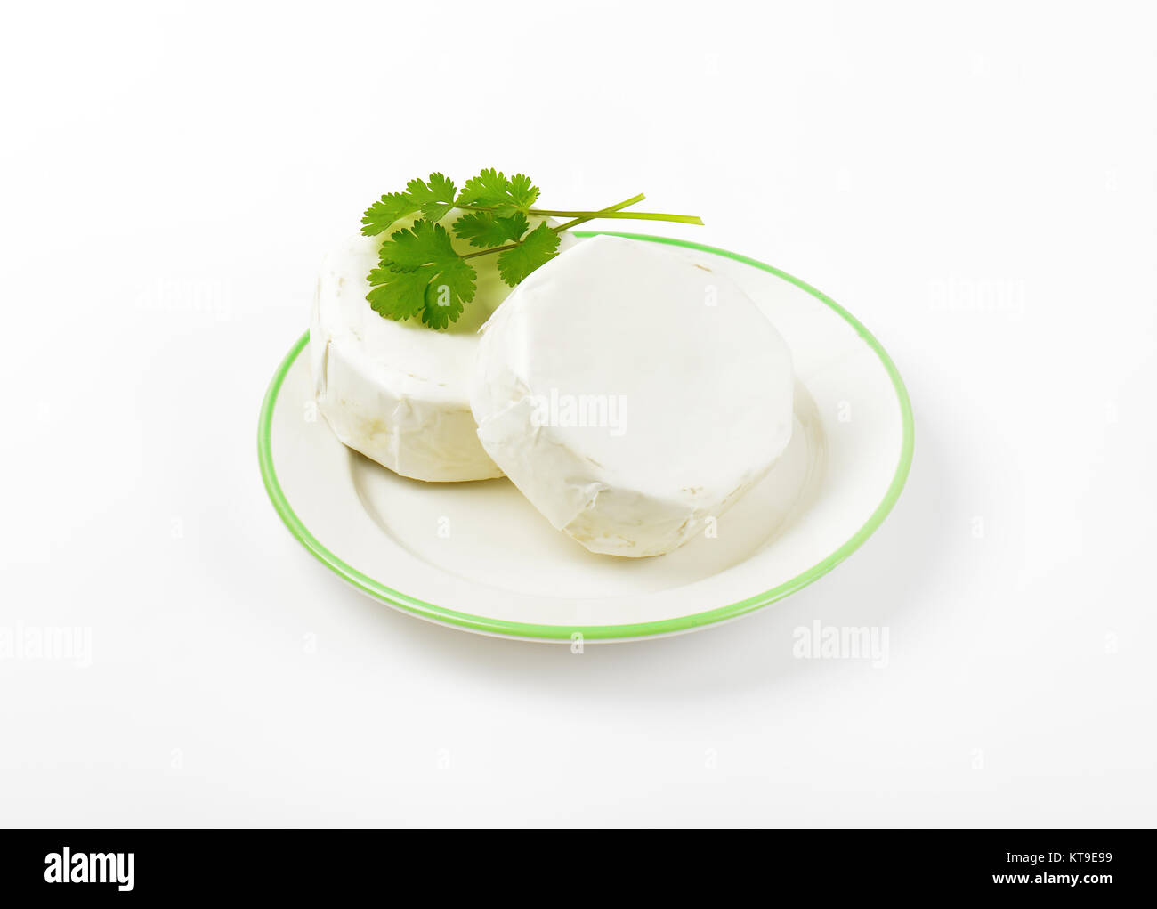 Soft ripened white cheese Stock Photo Alamy