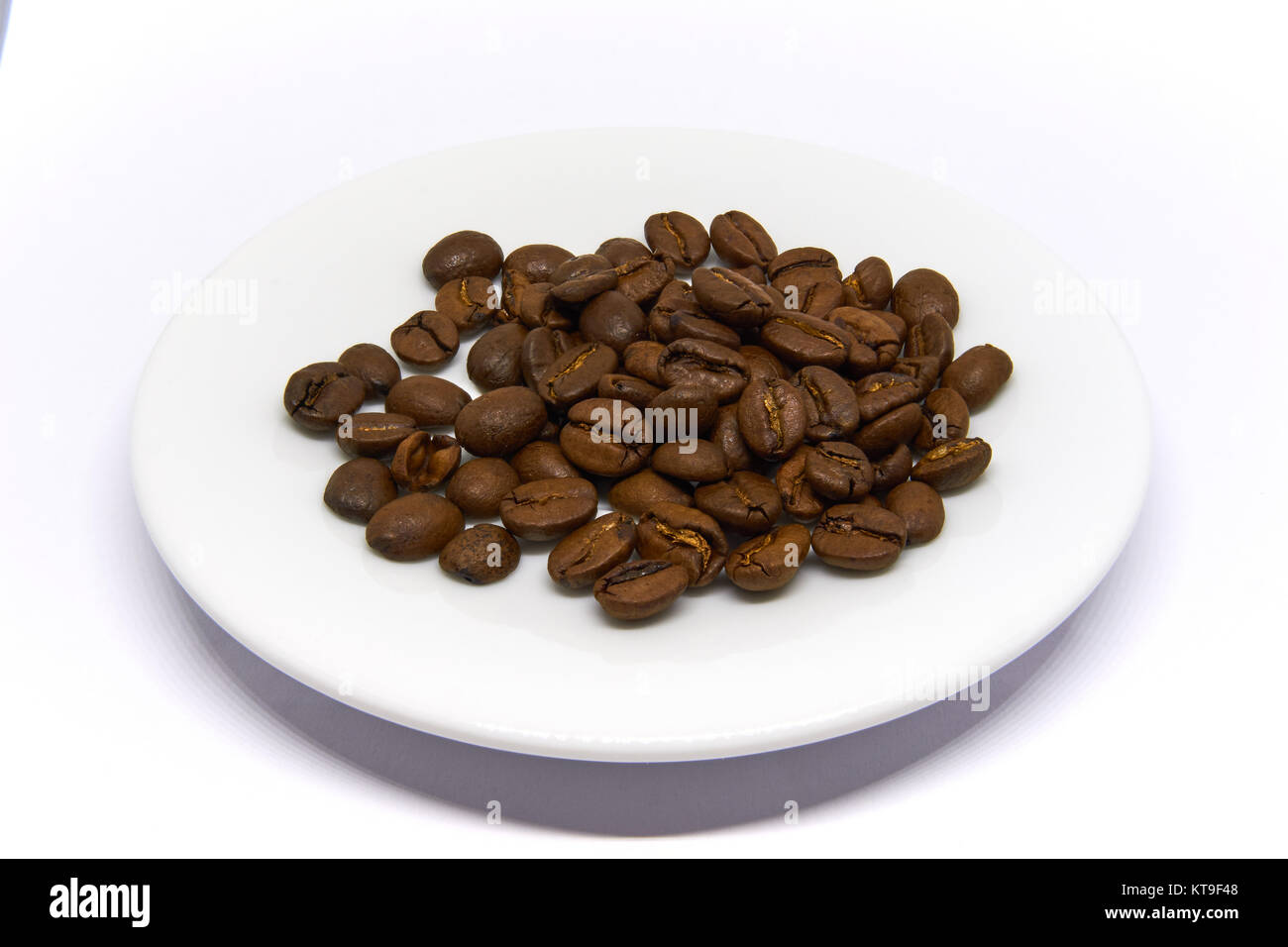 arabica Coffee Beans isolated on white background Stock Photo - Alamy