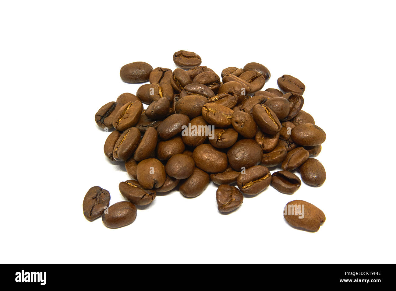 arabica Coffee Beans isolated on white background Stock Photo - Alamy
