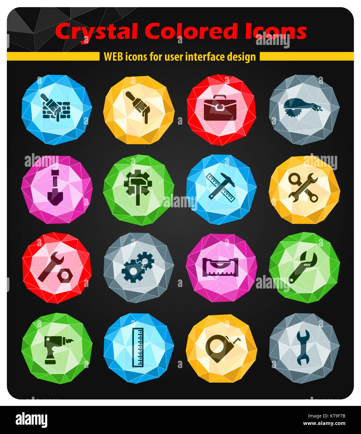 Work tools icons set Stock Photo - Alamy