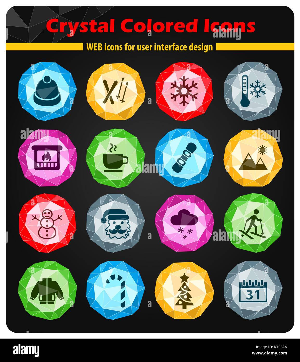 winter icon set Stock Photo - Alamy