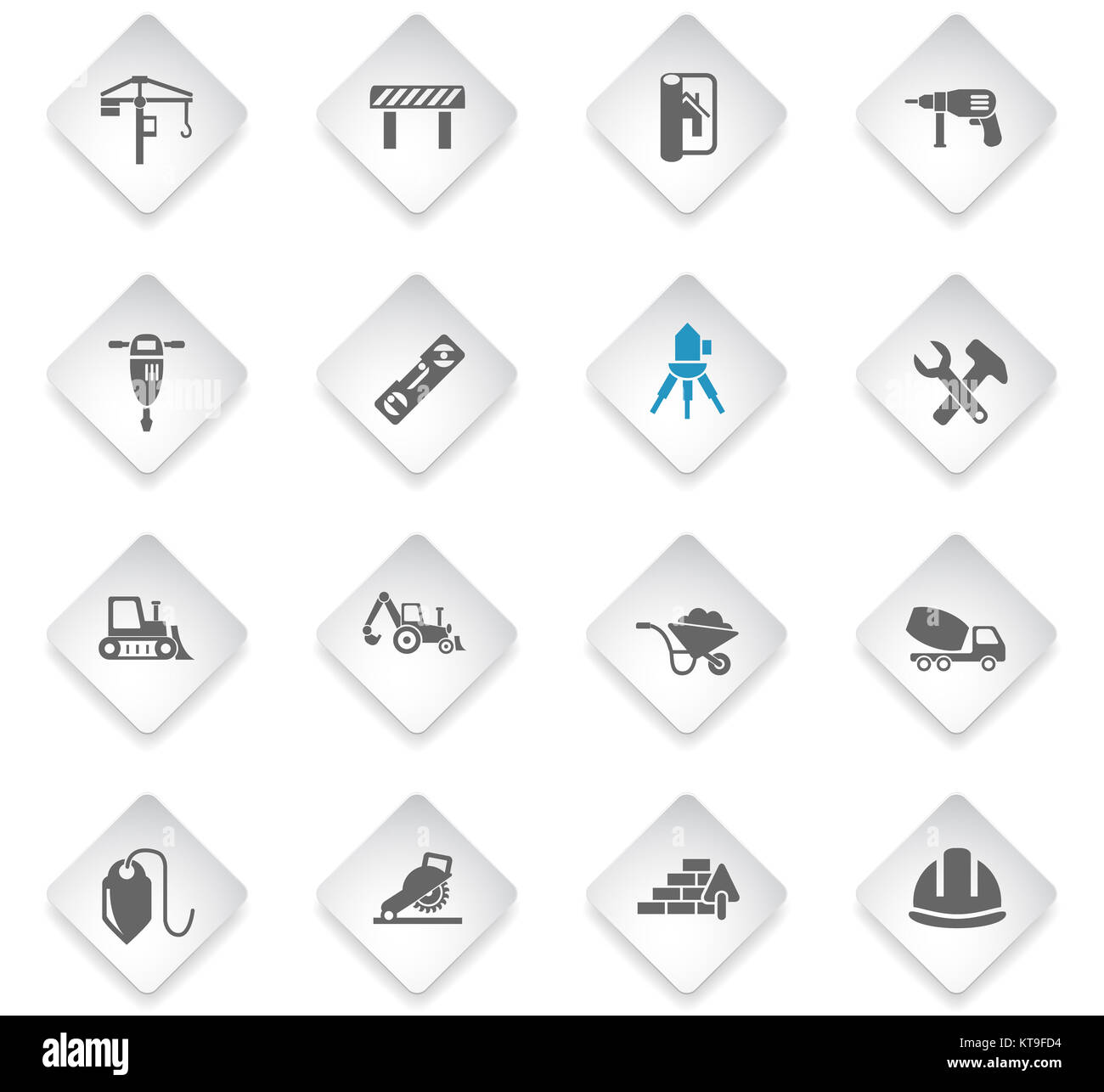 construction icon set Stock Photo - Alamy