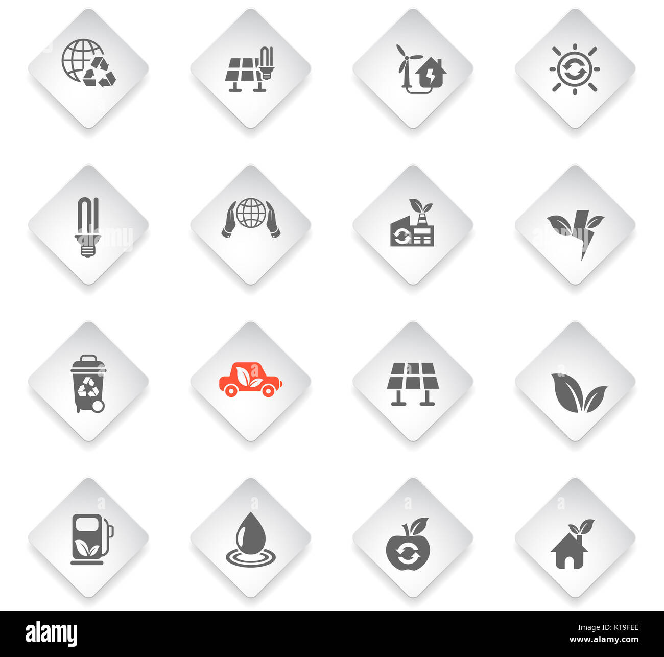 alternative energy icon set Stock Photo - Alamy