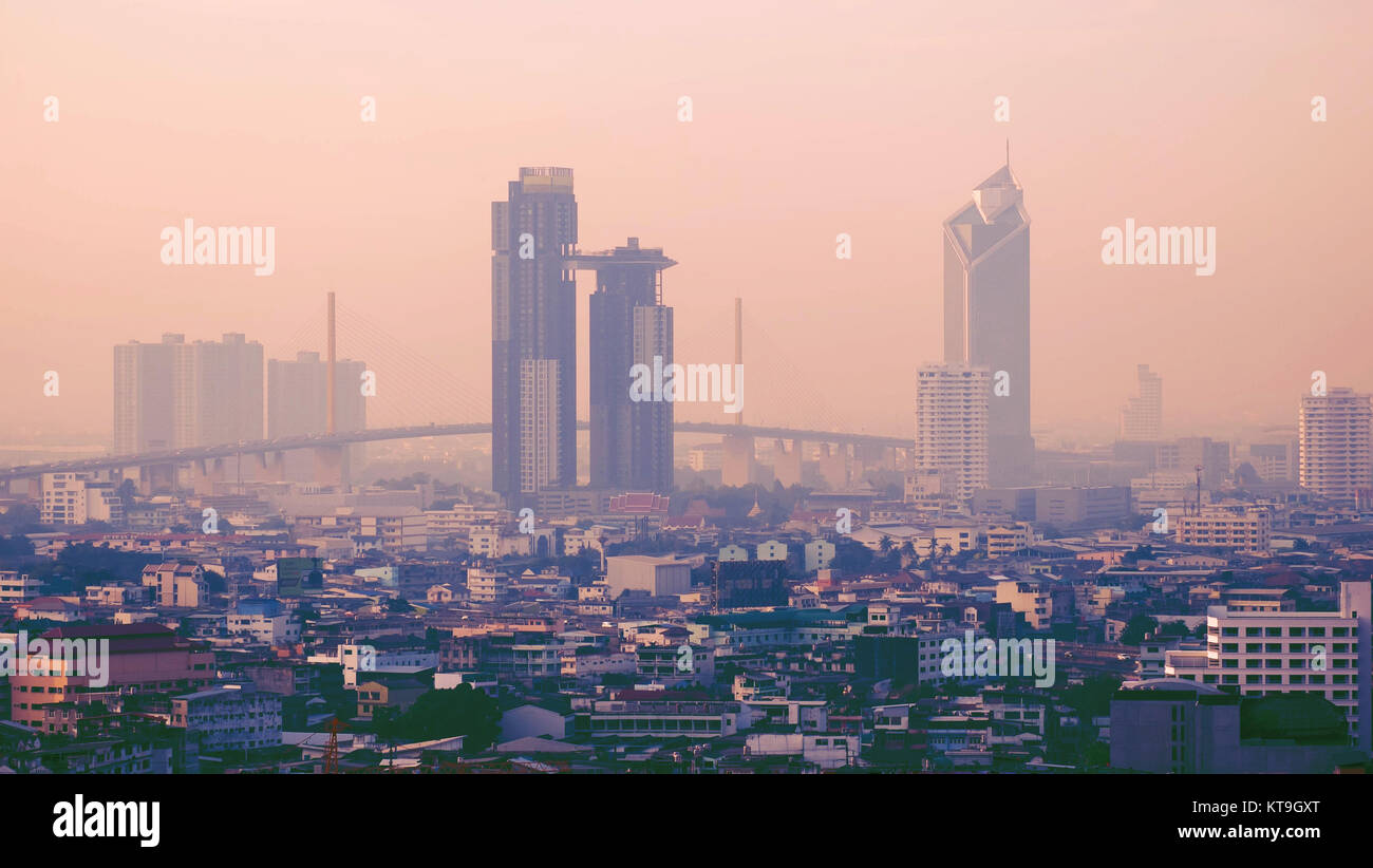 City and sky at twilight in bangkok, Thailand Stock Photo - Alamy