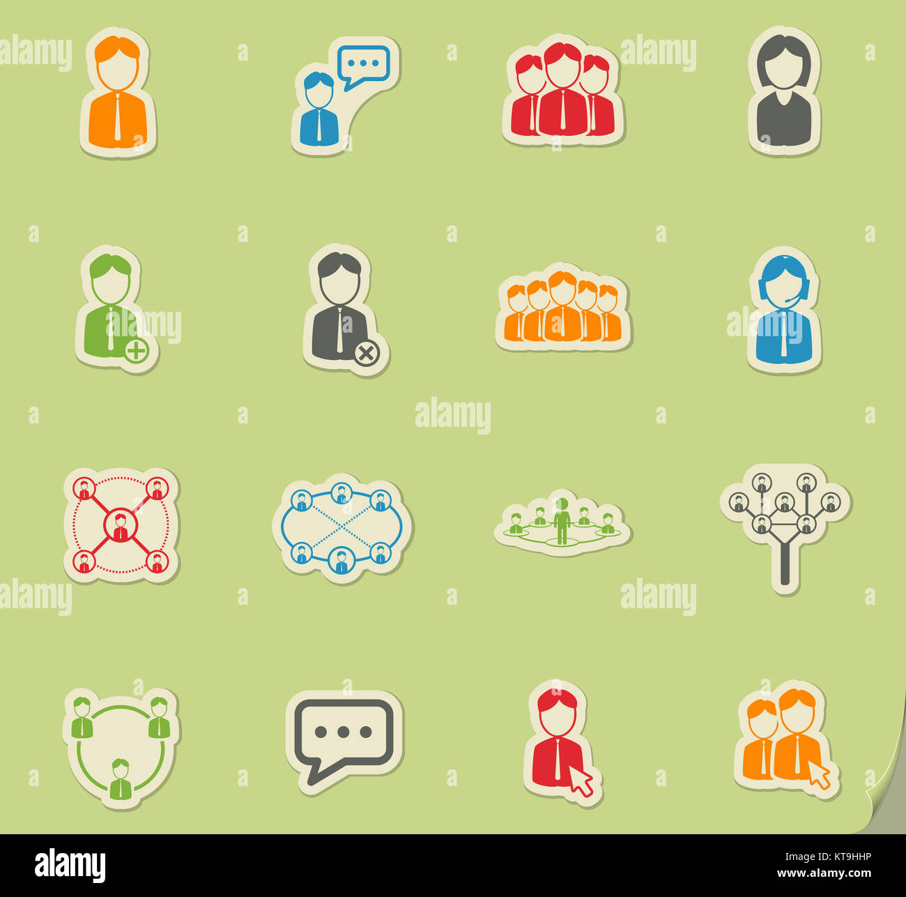 Community simply icons Stock Photo - Alamy