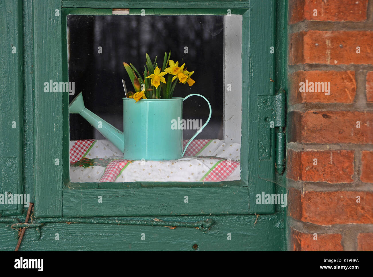 the green window Stock Photo