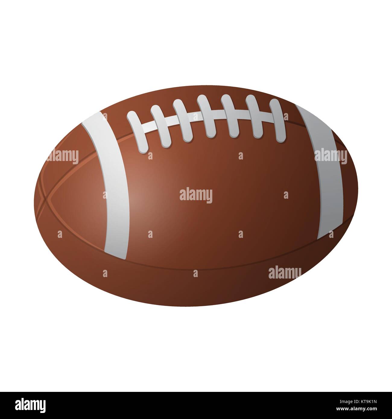 American football ball modern vector realistic isolated object Stock