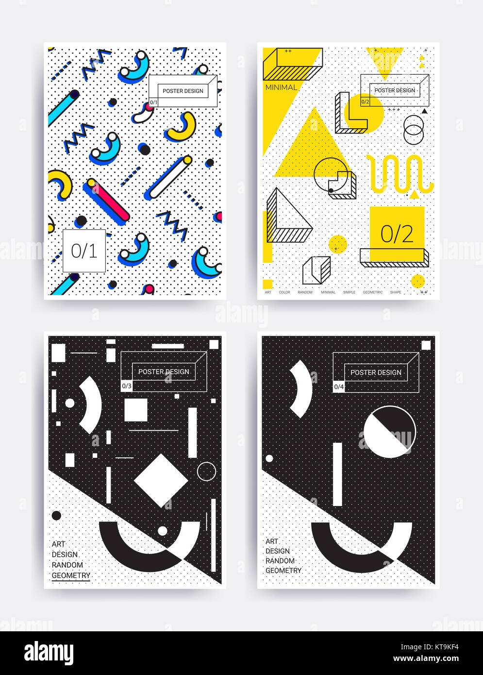Bright vector design poster Stock Photo - Alamy