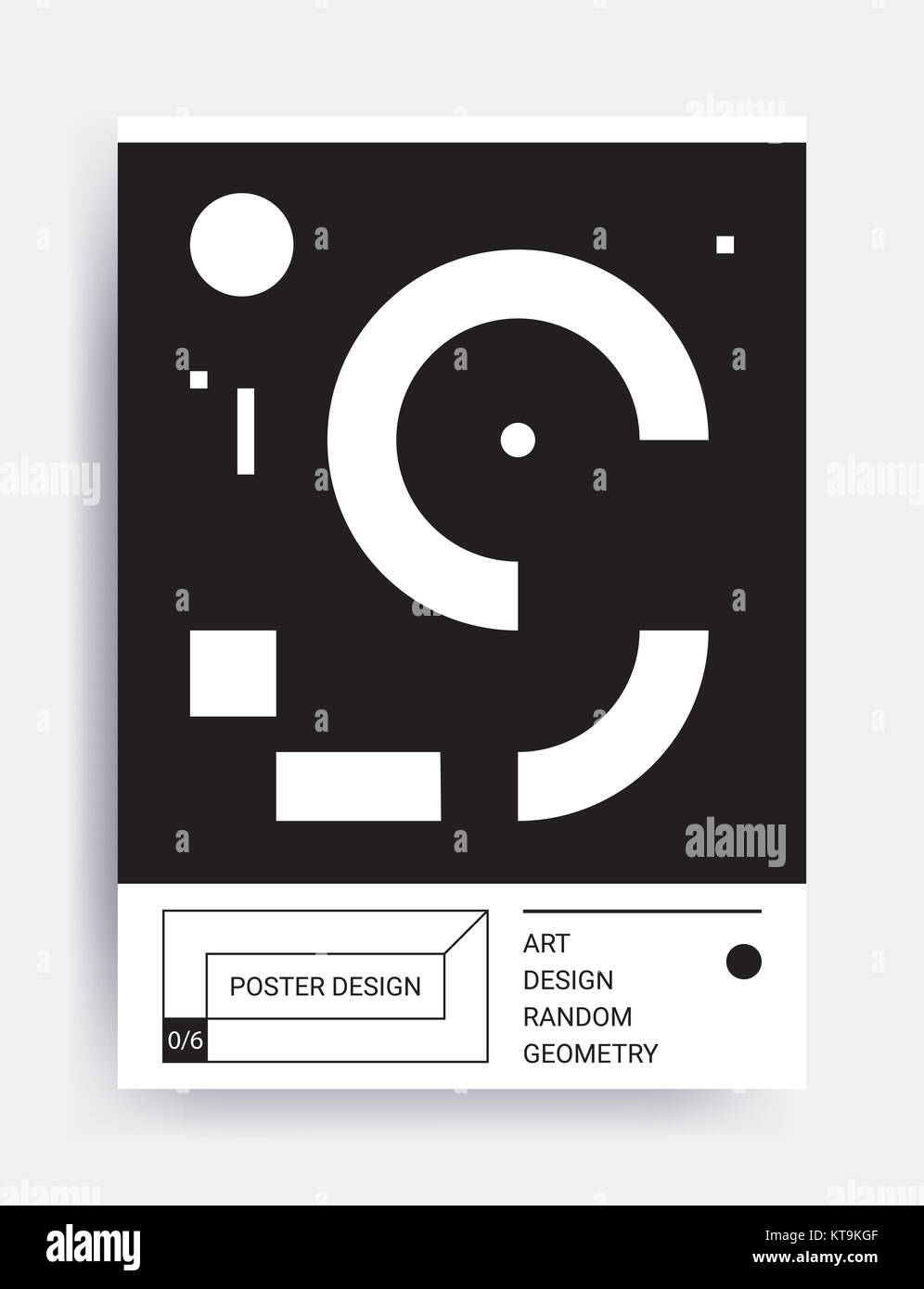 Bright vector design poster Stock Photo - Alamy