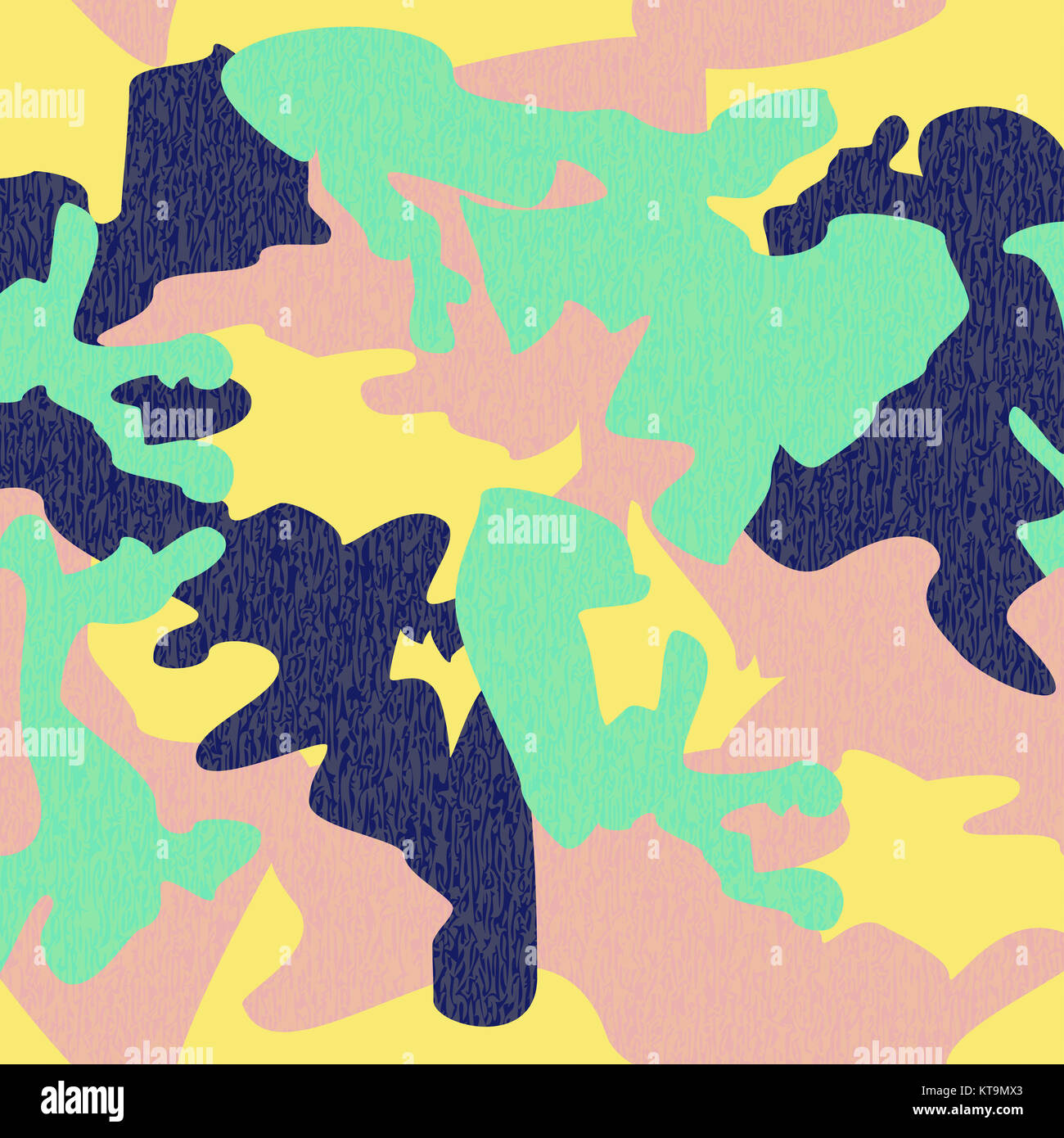 Camouflage pattern background seamless vector illustration. Clas Stock ...