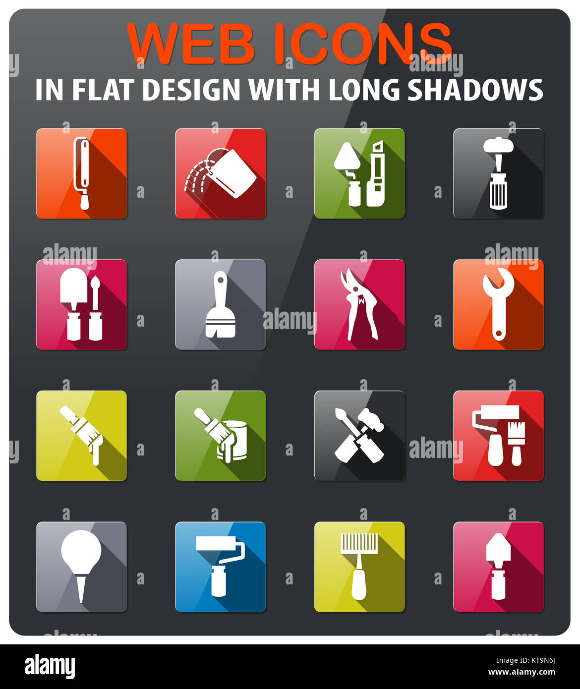 Work tools icons set Stock Photo - Alamy