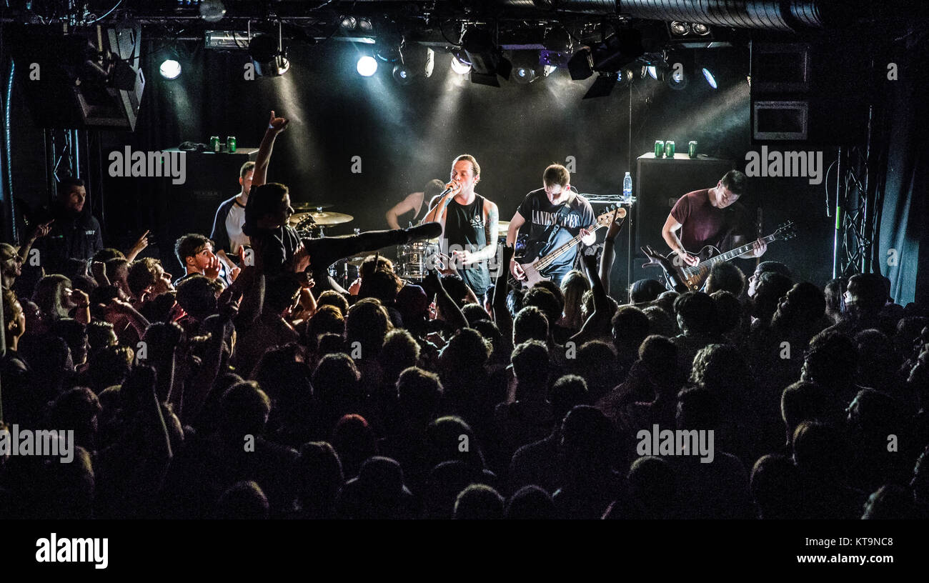 The British metalcore band Architects performs a live concert at