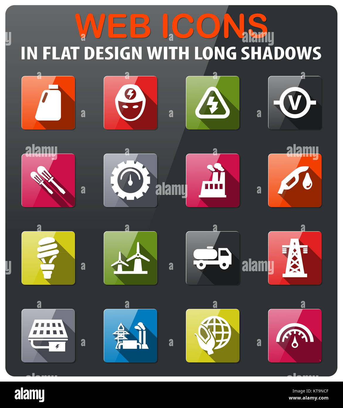 alternative energy icon set Stock Photo - Alamy