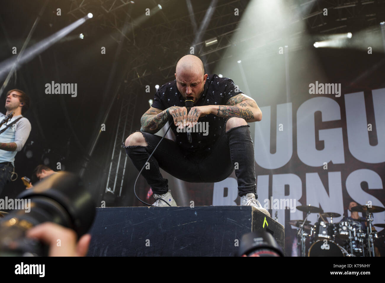 The American Christian Metalcore Band August Burns Red Performs A Stock Photo Alamy