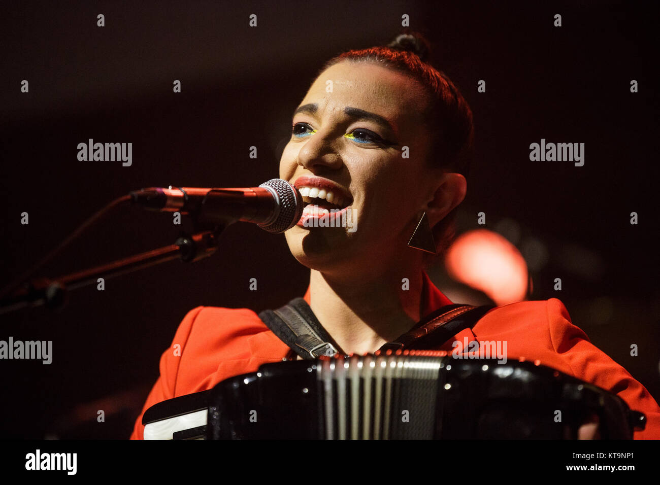 World And Latin Music Band Banda Magda Performs A Live Concert At Vega In Copenhagen Here Magda Giannikou Is Seen Live On Stage Denmark 03 06 17 Stock Photo Alamy