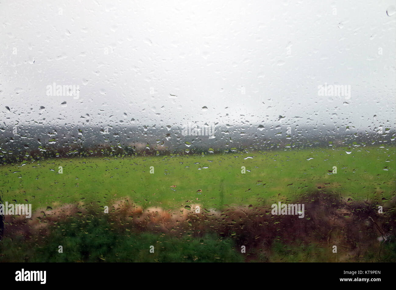 Sassari, Sardinia. Countryside in the rain Stock Photo