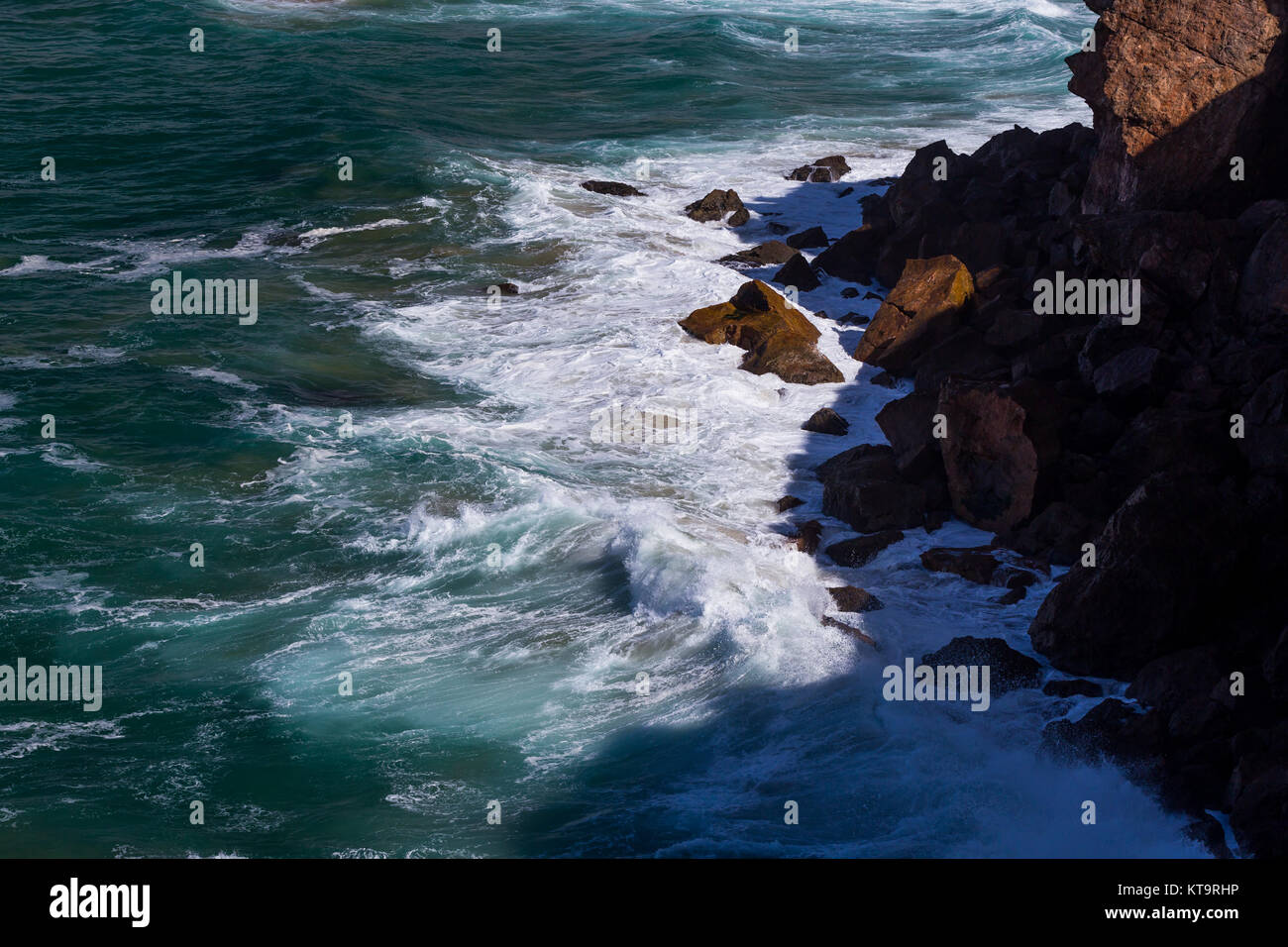 Water, waves and rocks Stock Photo - Alamy
