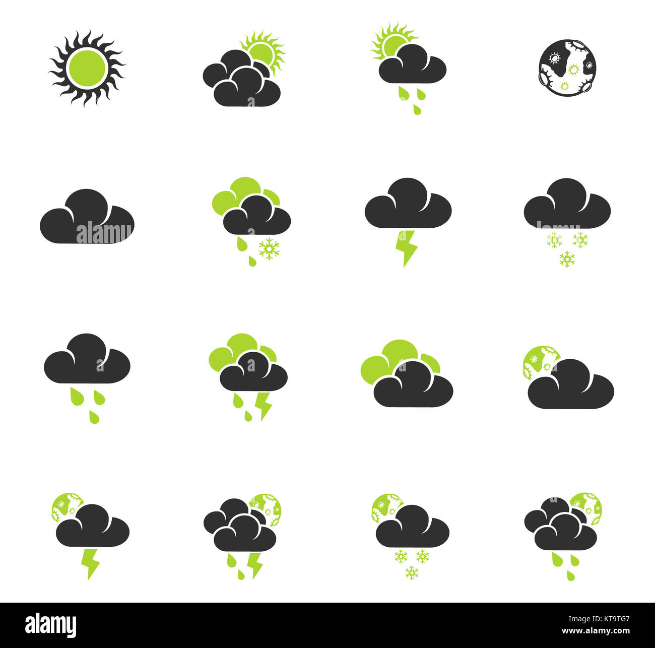 weather icon set Stock Photo - Alamy