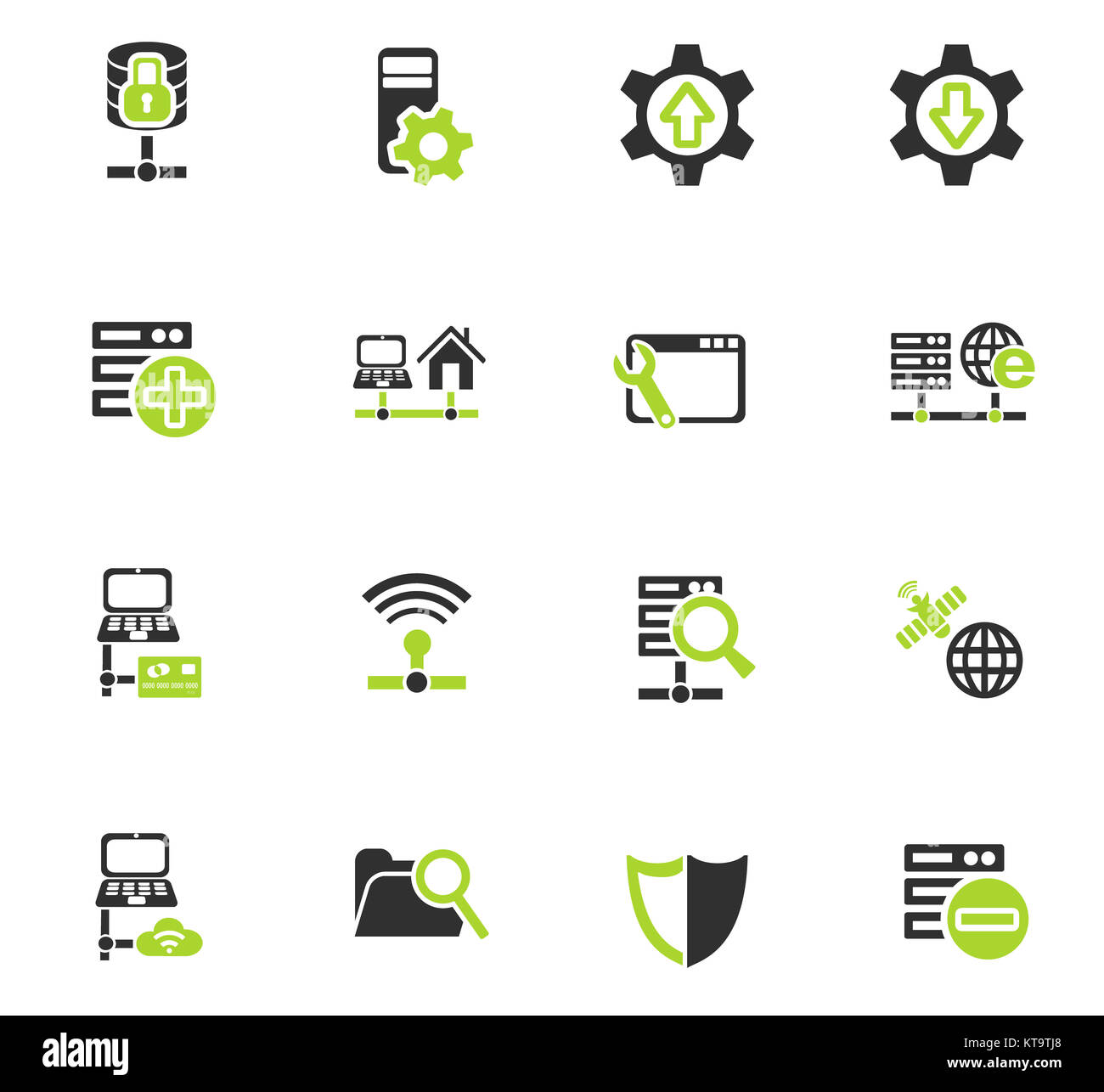 server icon set Stock Photo Alamy