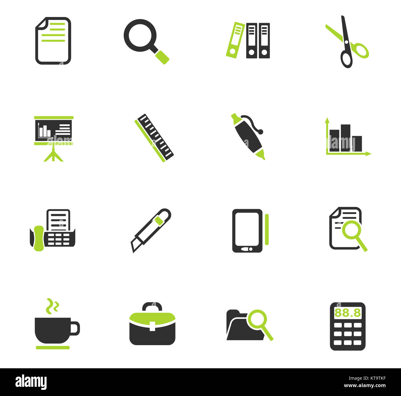office icon set Stock Photo Alamy