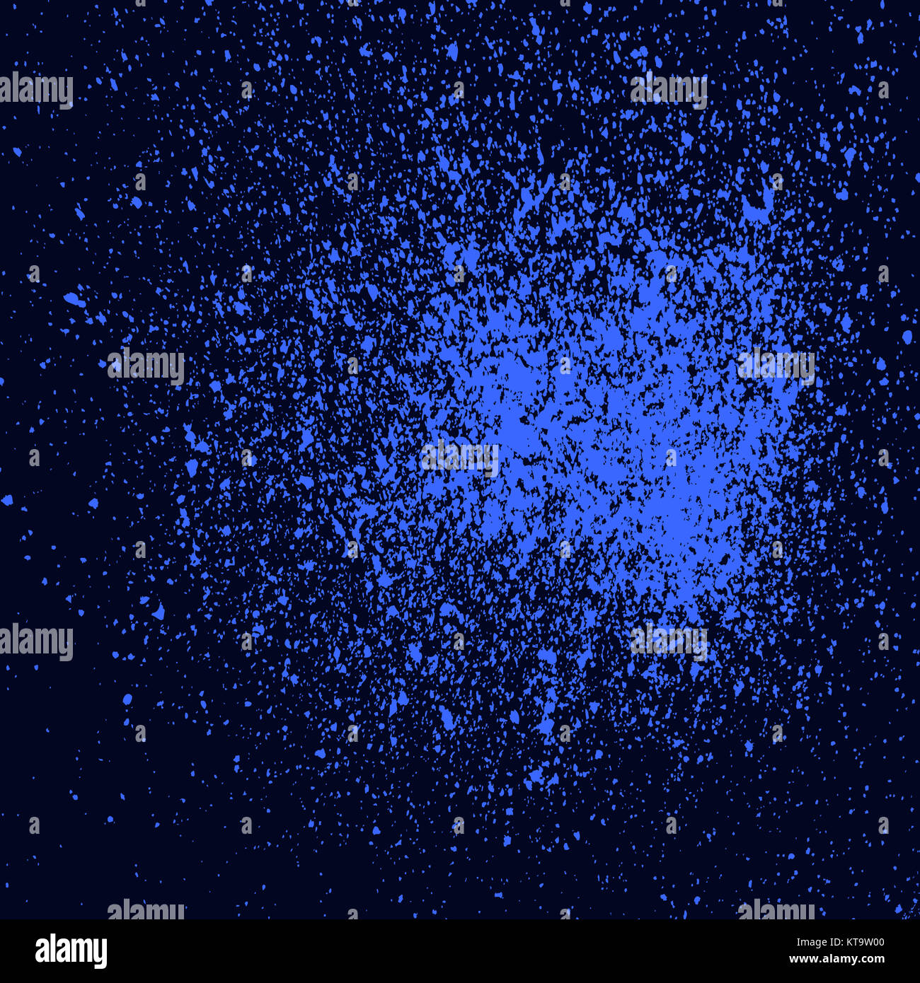 Colorful acrylic paint splatter on black background. Neon spray Stock