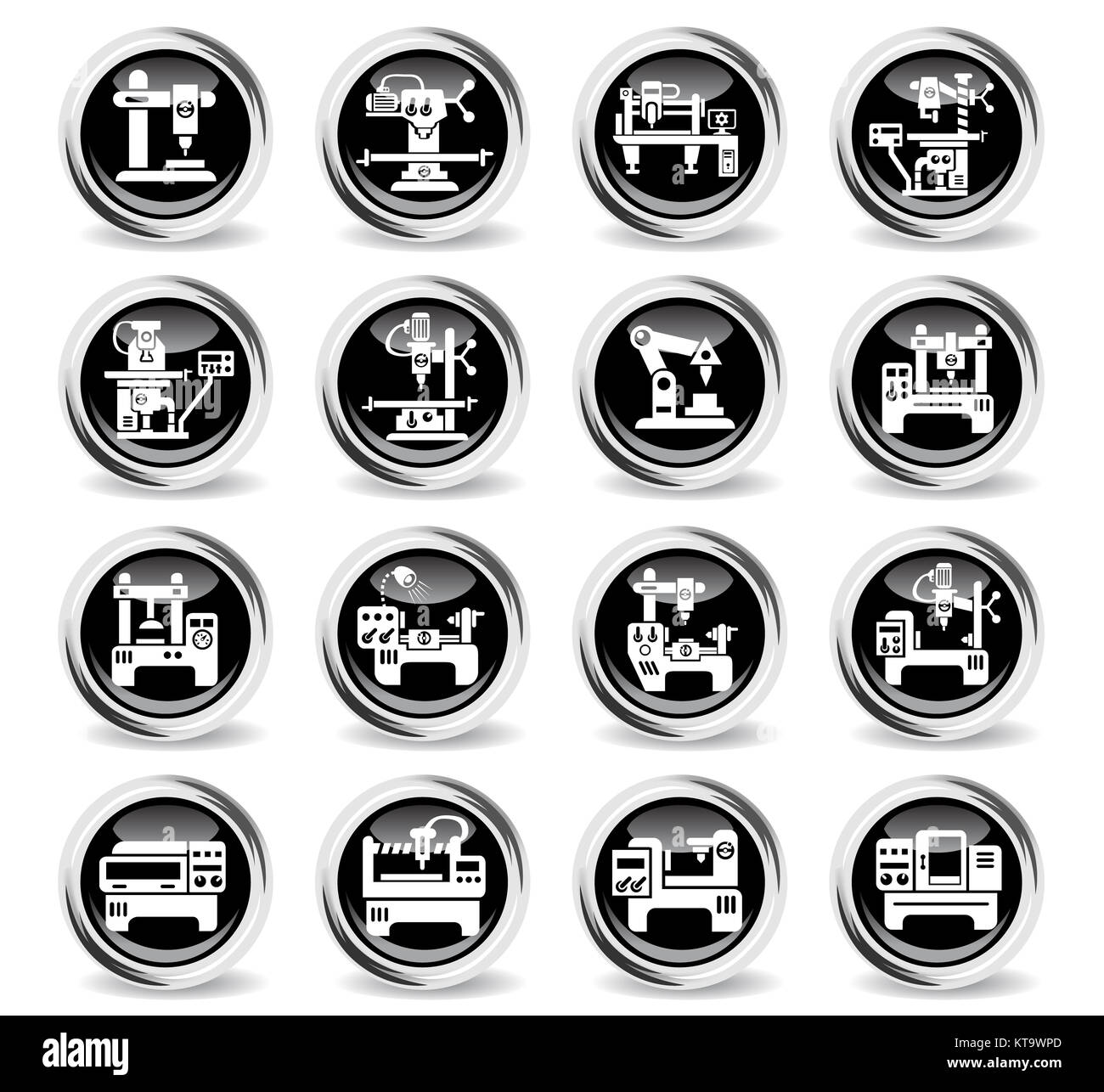 industrial equipment icon set Stock Photo - Alamy