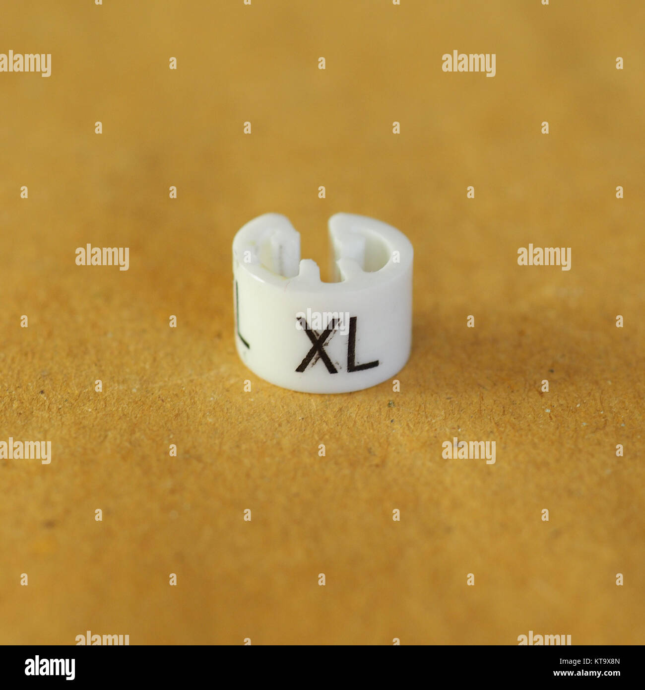 XL size tag Stock Photo