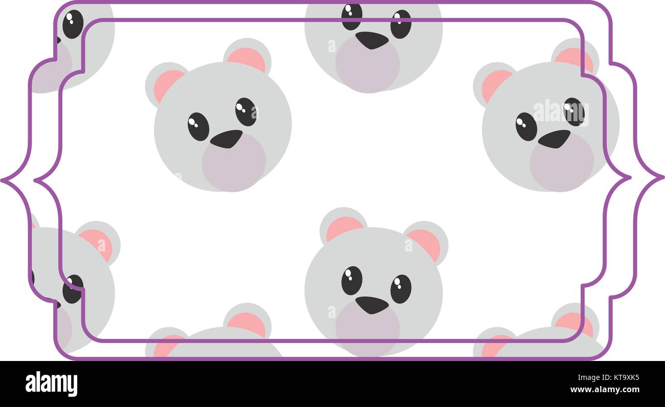 Bear cartoon frame design Stock Vector Image & Art - Alamy