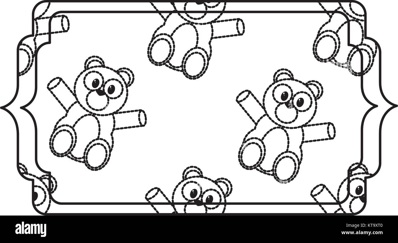 Vector Bear Frame Bear cartoon frame Stock Vector Image & Art - Alamy