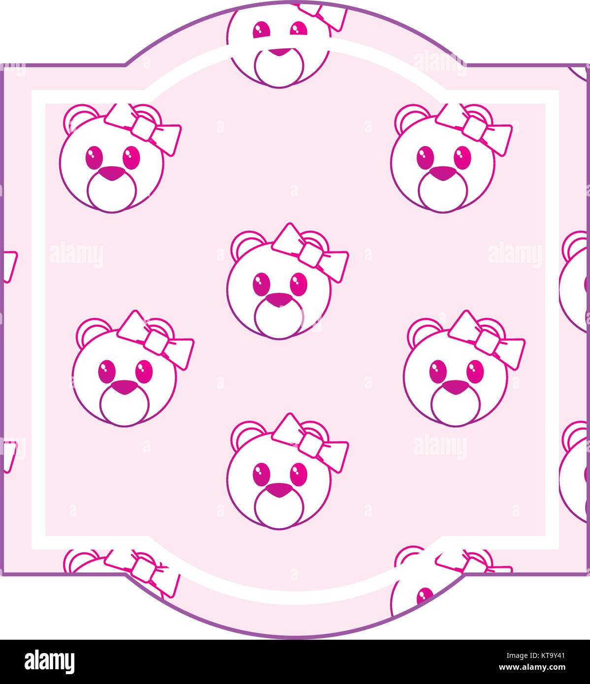 Vector Bear Frame Bear cartoon frame Stock Vector Image & Art - Alamy