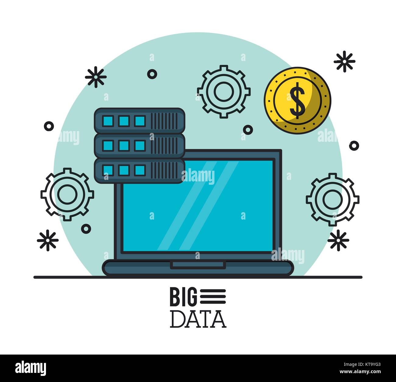 Big data technology Stock Vector Image & Art - Alamy