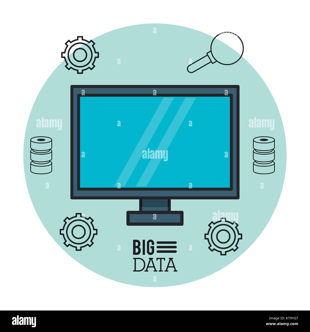 Big data technology Stock Vector Image & Art - Alamy