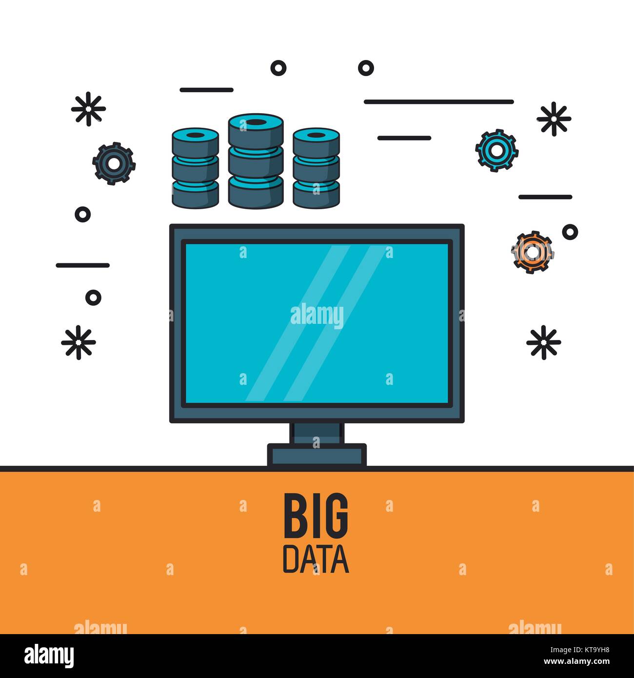 Big data technology Stock Vector Image & Art - Alamy