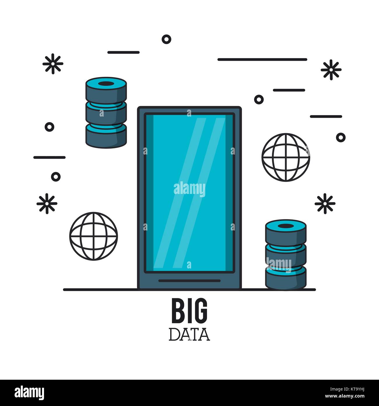 Big data technology Stock Vector Image & Art - Alamy