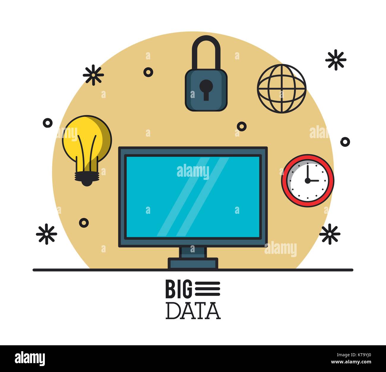 Big data technology Stock Vector Image & Art - Alamy