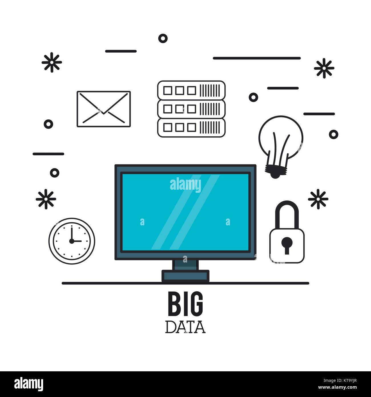 Big data technology Stock Vector Image & Art - Alamy