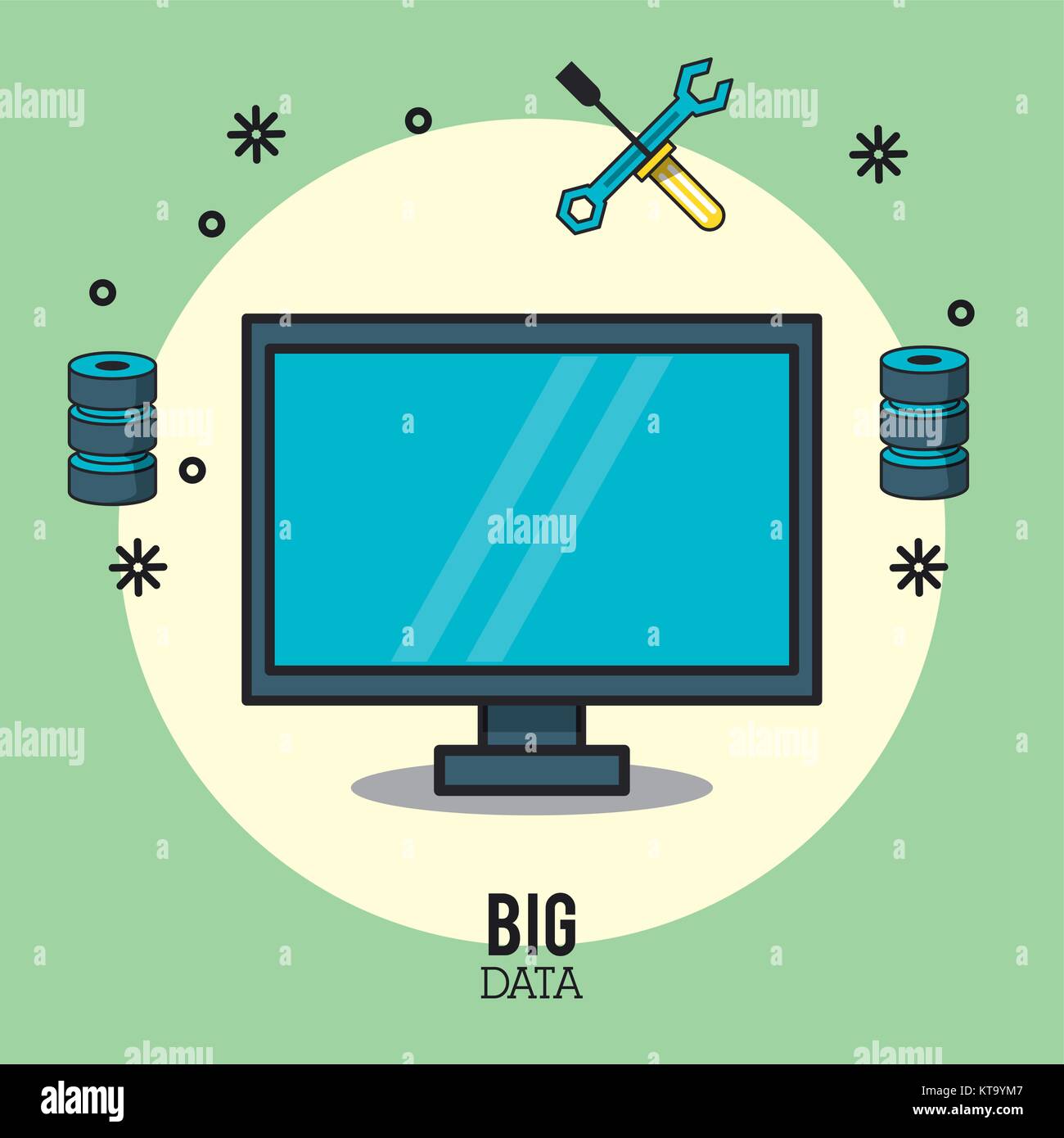 Big data technology Stock Vector Image & Art - Alamy