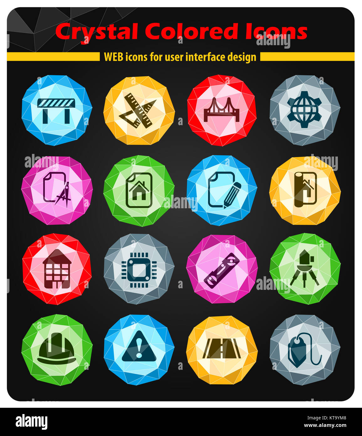 engineering icon set Stock Photo - Alamy