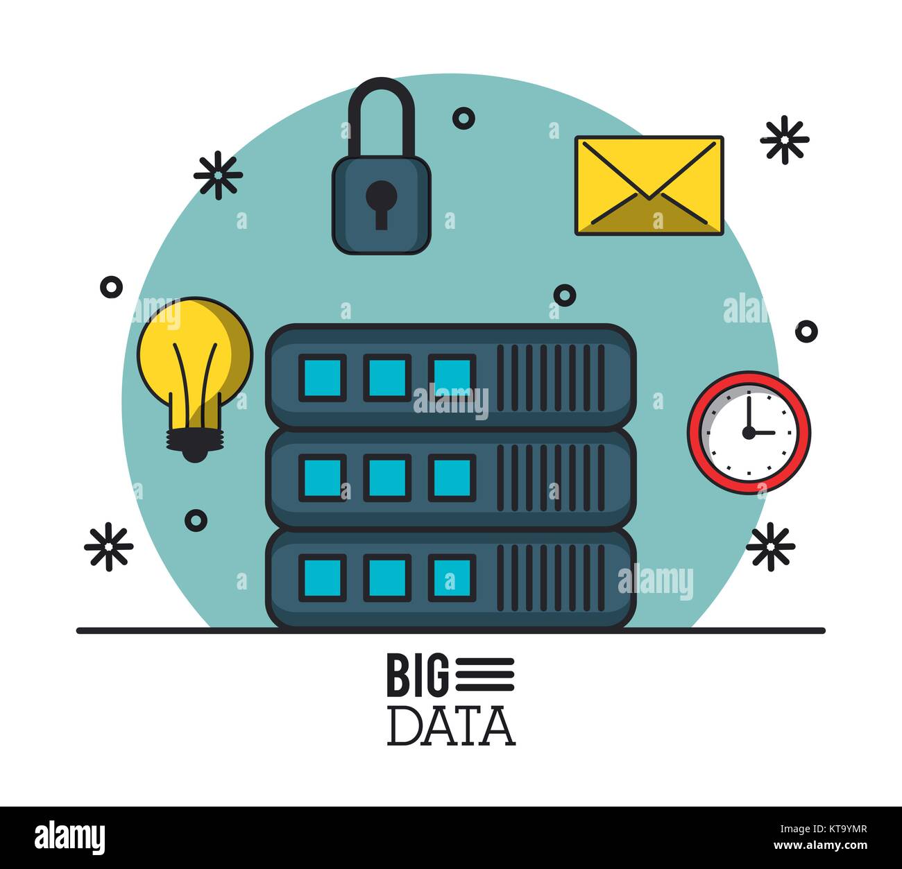 Big data technology Stock Vector Image & Art - Alamy