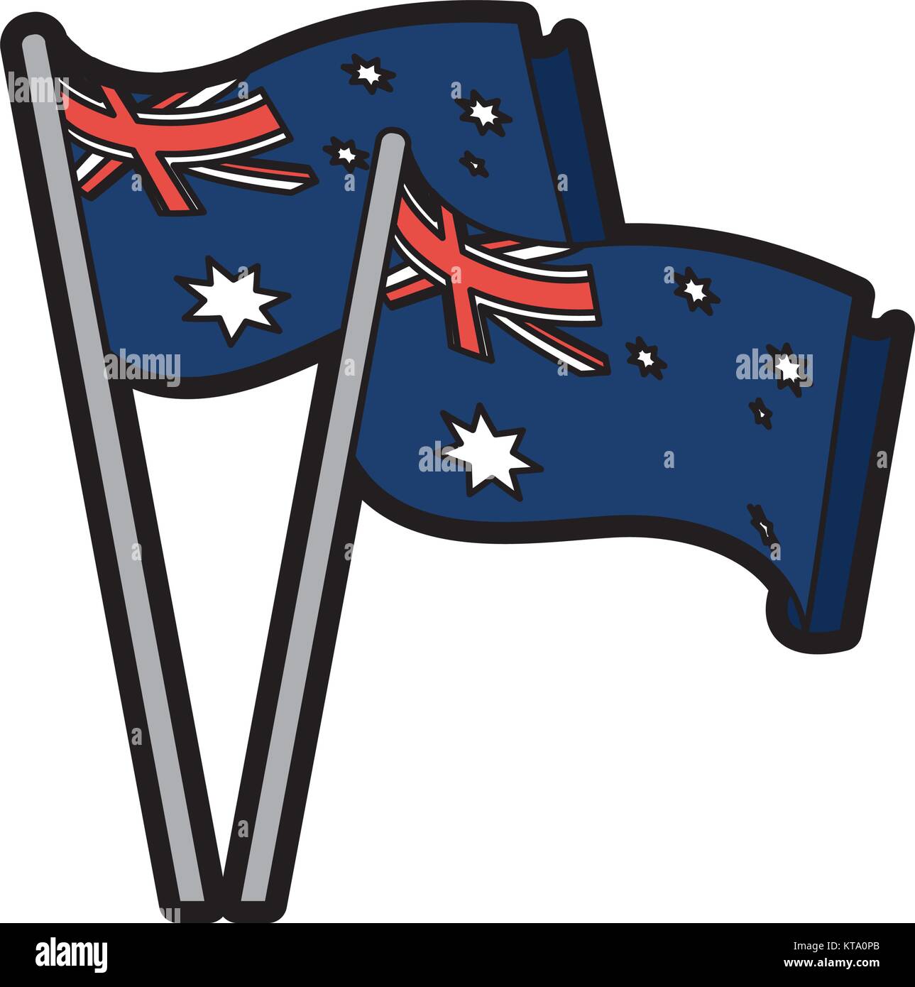 Australian Flag Design Stock Vector Image And Art Alamy