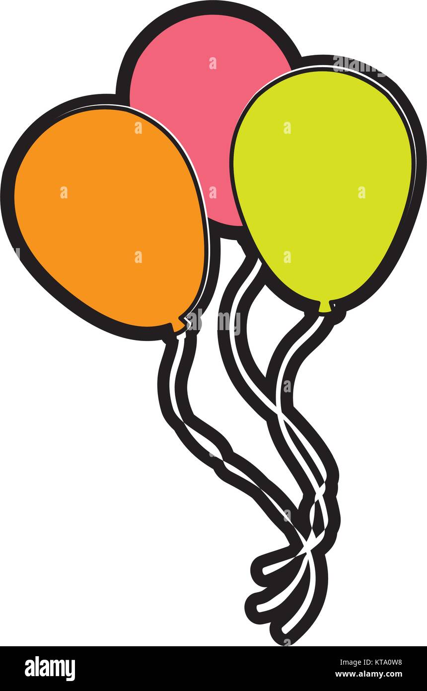 Isolated balloon design Stock Vector Image & Art - Alamy