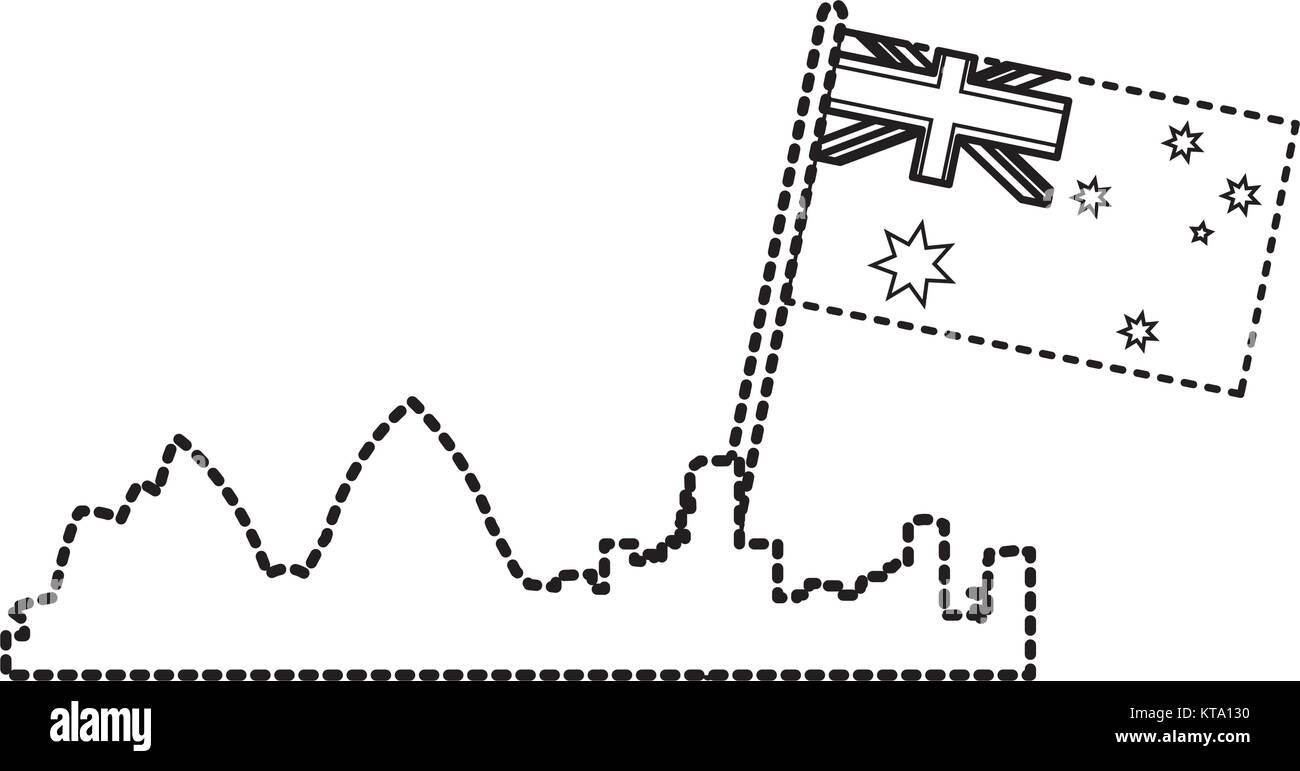 Australian flag design Stock Vector