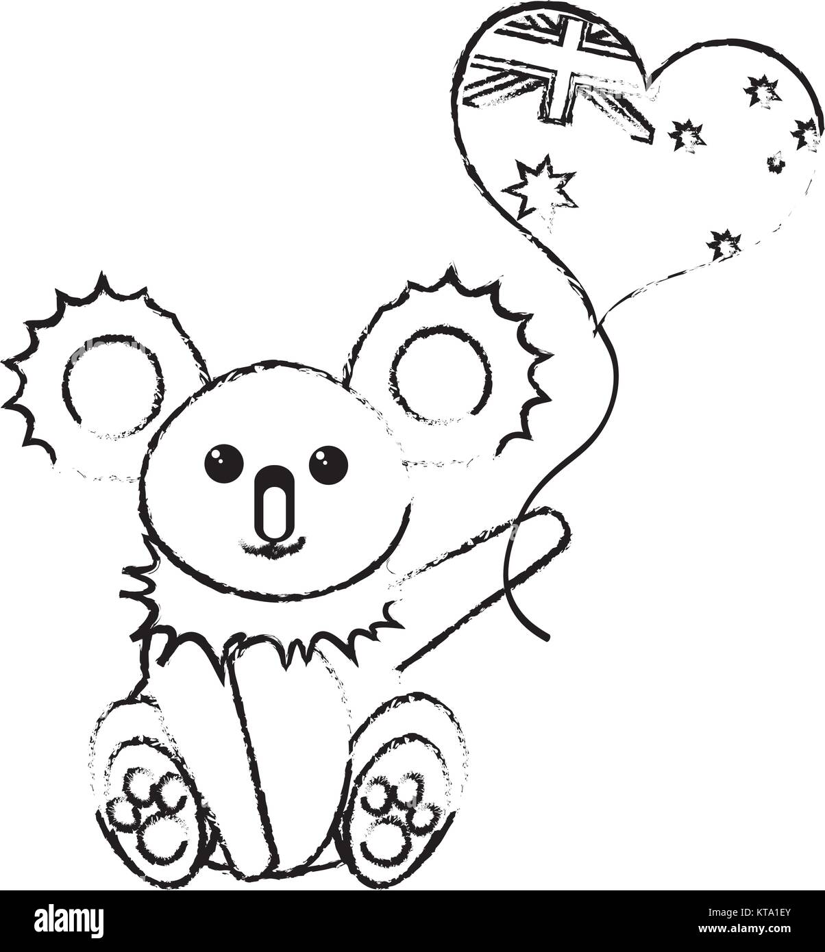 Australian koala design Stock Vector Image & Art - Alamy
