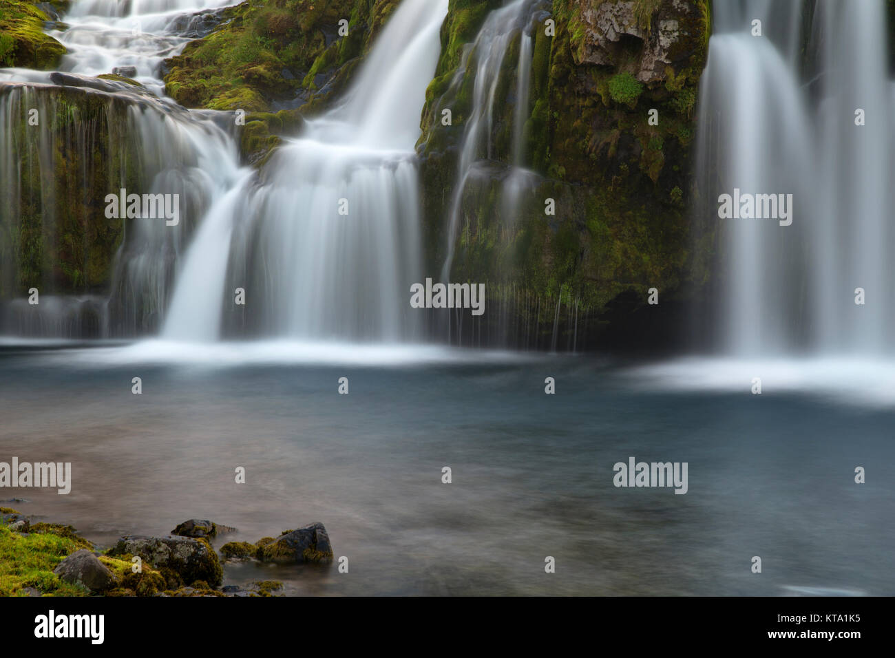 Waterfall on Mountain River Stock Photo - Alamy