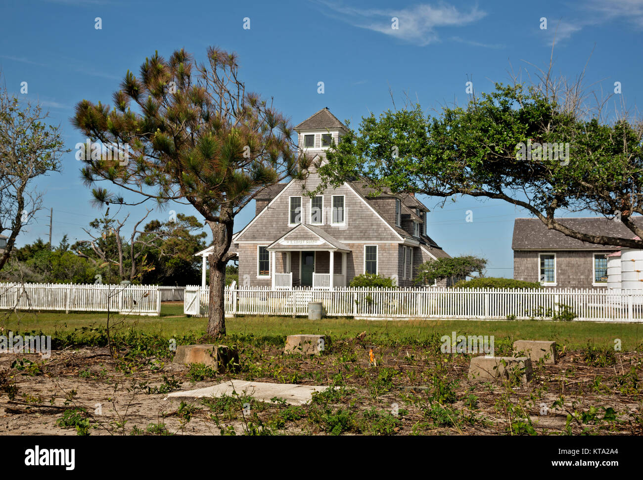 NC01154-00...NORTH CAROLINA - Chicamacomico Life Saving Station museum located on the Outer Banks in Rodanthe. Stock Photo