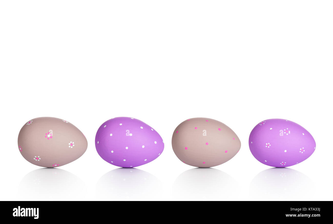 easter eggs isolated on white background Stock Photo - Alamy