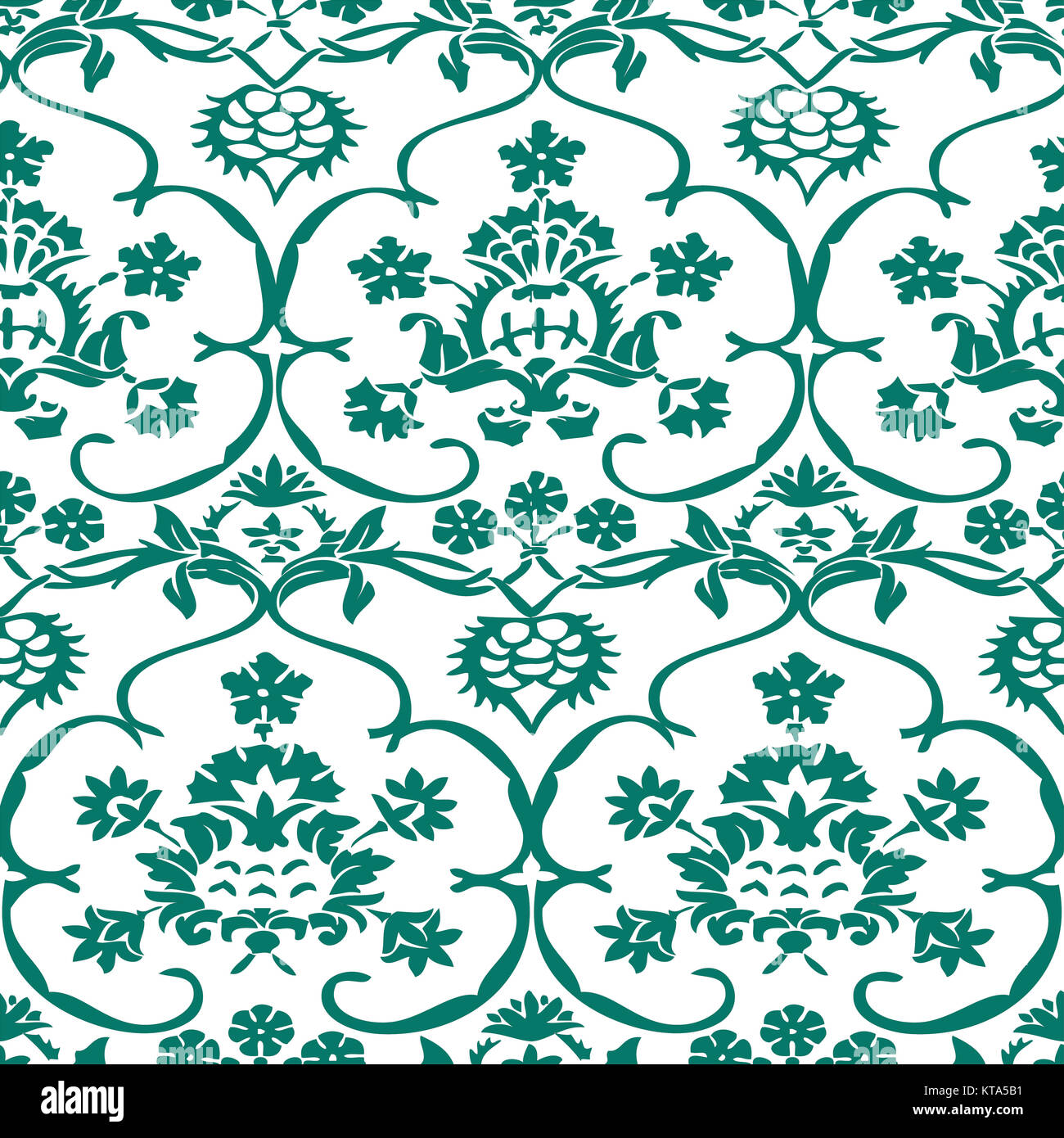 Vector seamless floral pattern vintage Stock Photo - Alamy