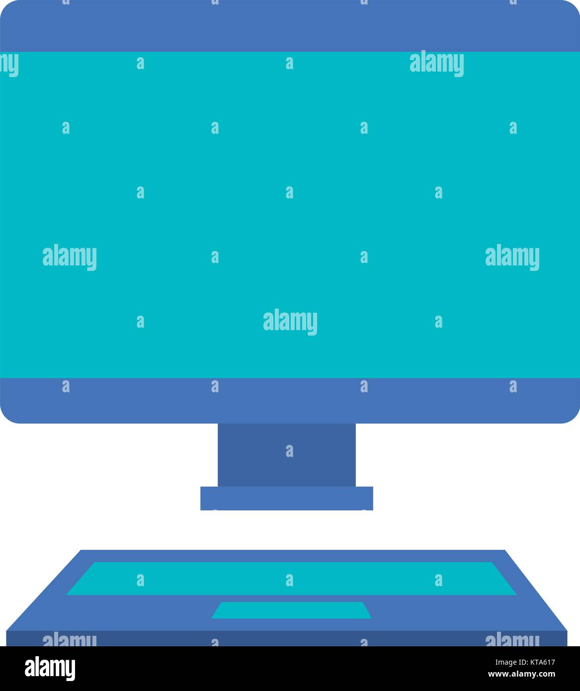 desktop computer isolated icon vector illustration design Stock Vector ...