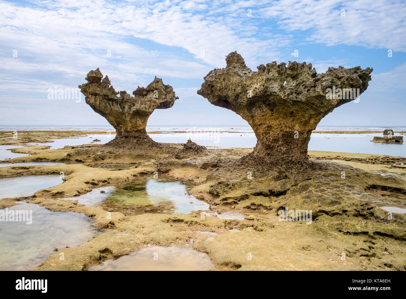 Landscape of the heart rock in okinawa Stock Photo Alamy