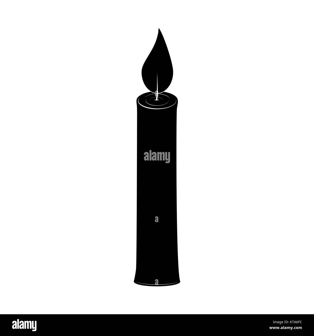 Candle silhouette hi-res stock photography and images - Alamy
